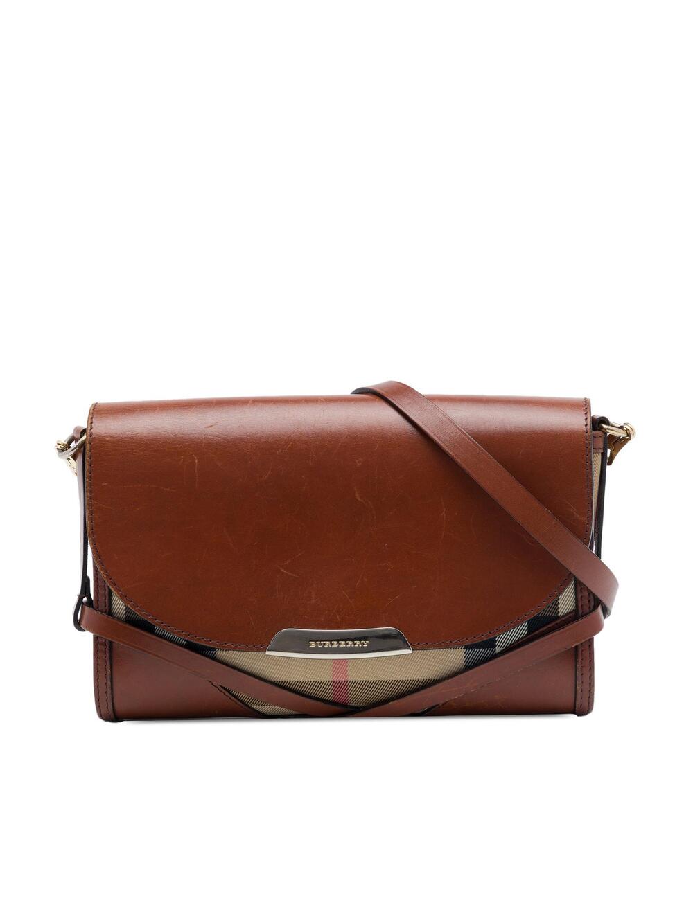 Burberry Leather And House Check Canvas #360306B48B